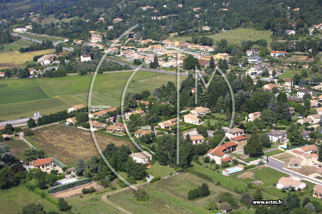 Photo arienne de Mours Saint Eusebe