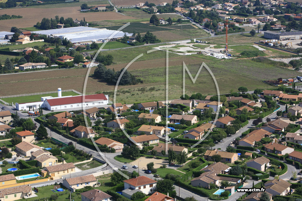 Photo arienne de Mours Saint Eusebe