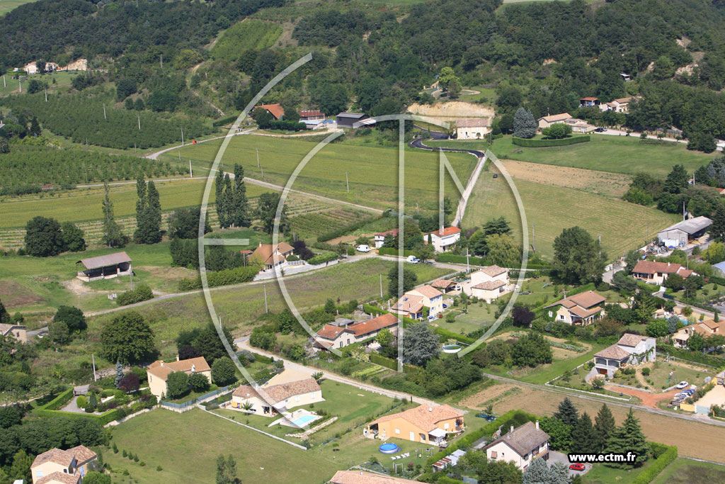 Photo arienne de Mours Saint Eusebe
