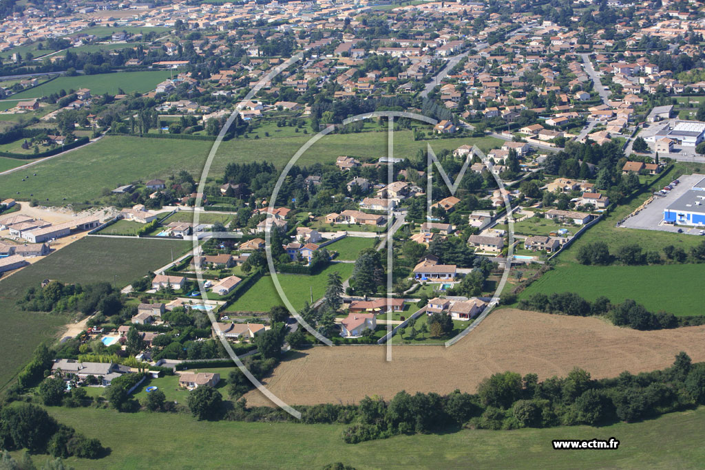 Photo arienne de Romans sur Isere (Combevert)