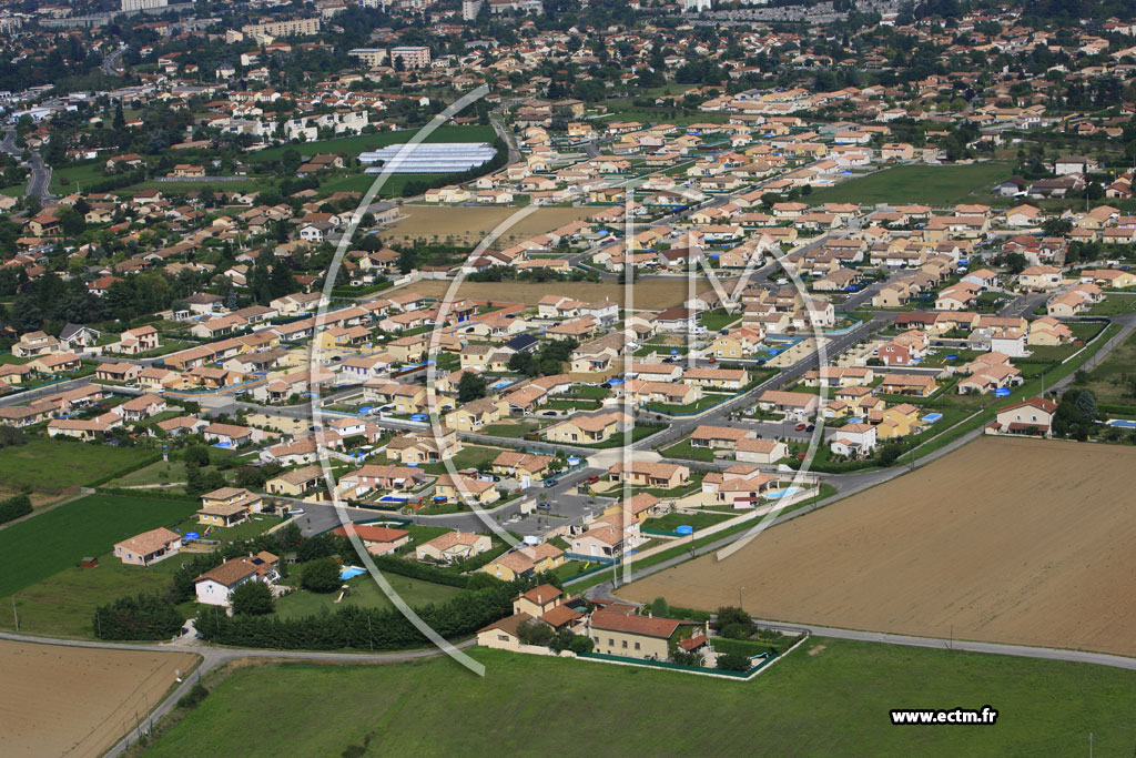 Photo arienne de Romans sur Isere (Coquillard)