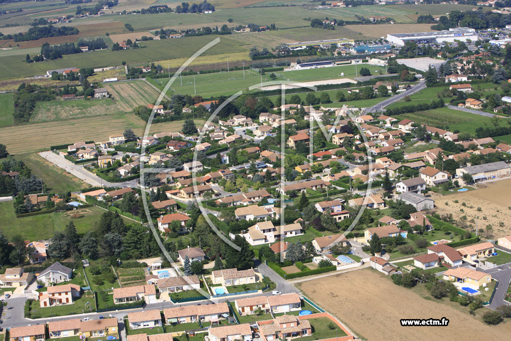 Photo arienne de Romans sur Isere (Coquillard)