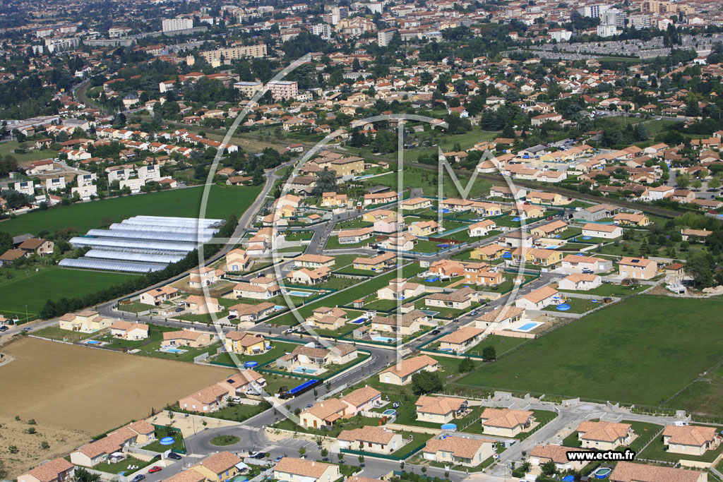 Photo arienne de Romans sur Isere (Coquillard)