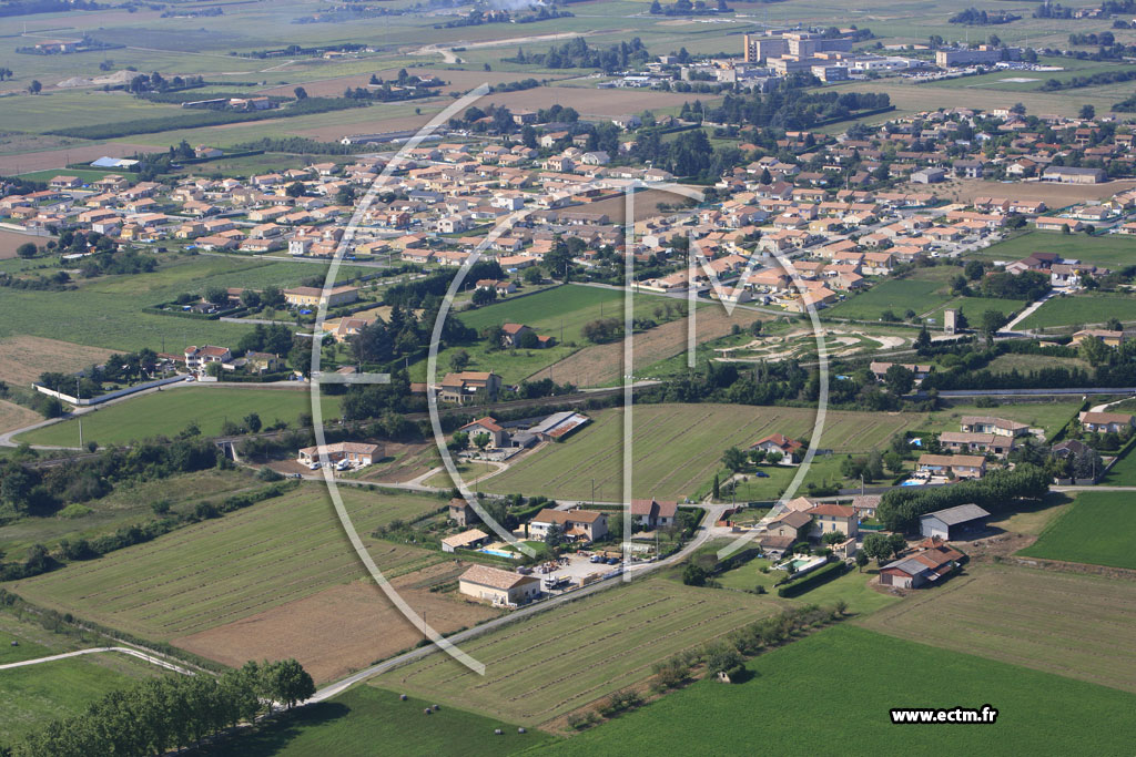 Photo arienne de Romans sur Isere (l'Hpital Vieux)
