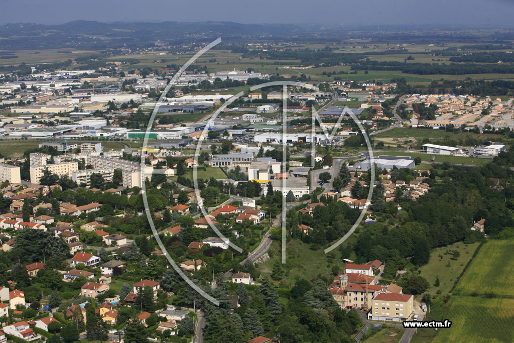 Photo arienne de Romans sur Isere (la Monnaie)