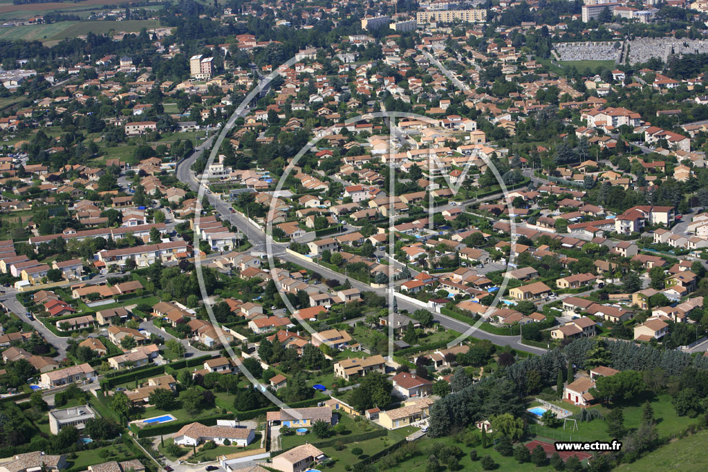 Photo arienne de Romans sur Isere (les Recollets)