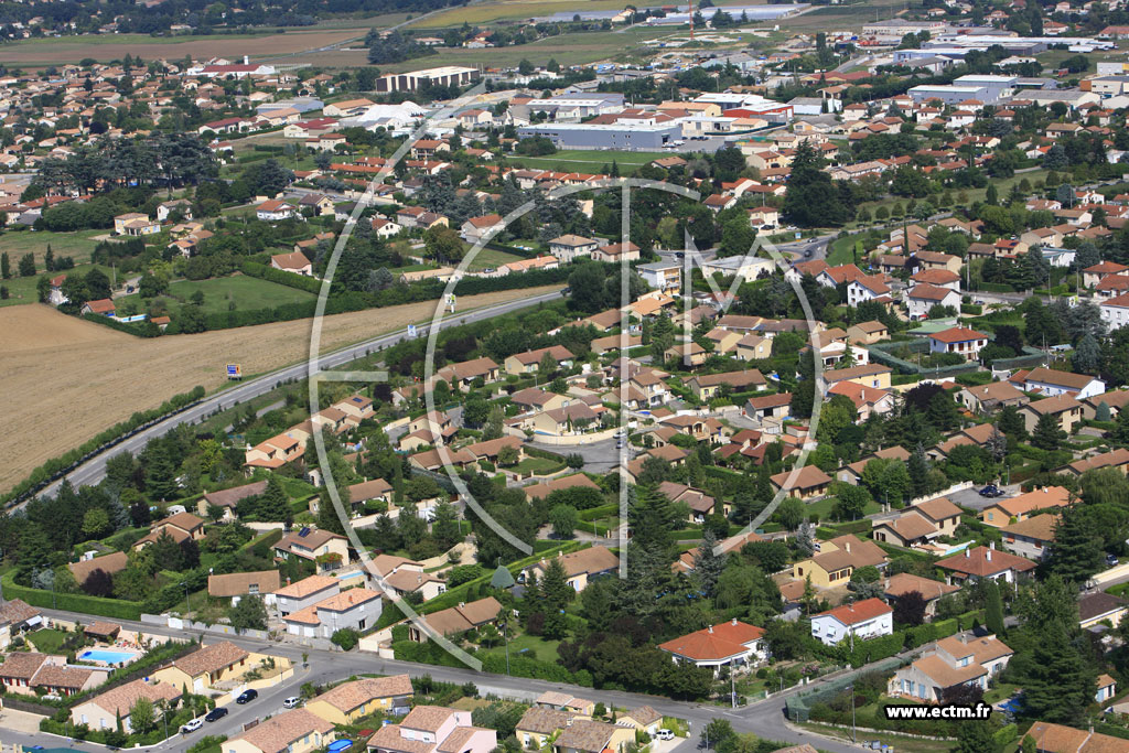 Photo arienne de Romans sur Isere (Nord)