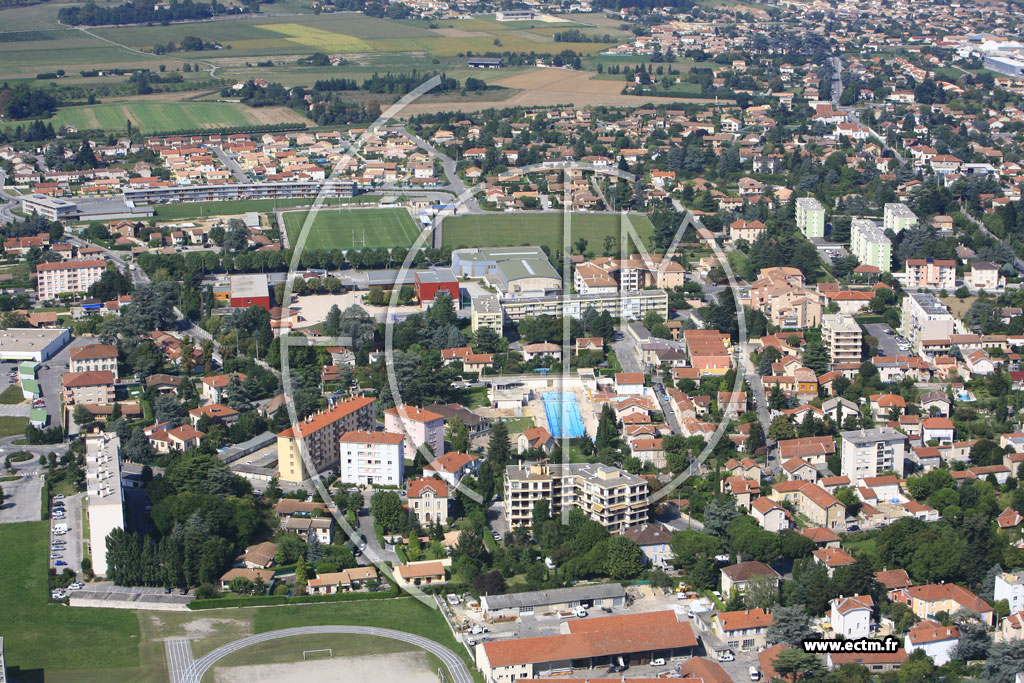 Photo arienne de Romans sur Isere (Nord)