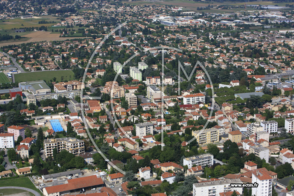 Photo arienne de Romans sur Isere (Nord)
