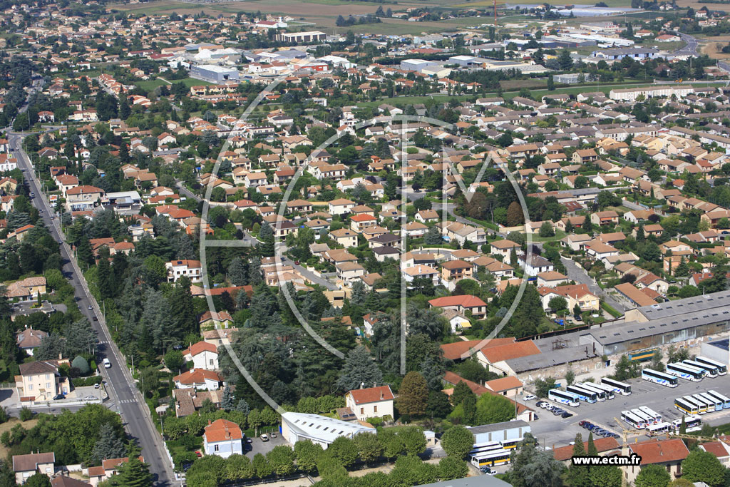 Photo arienne de Romans sur Isere (Nord)