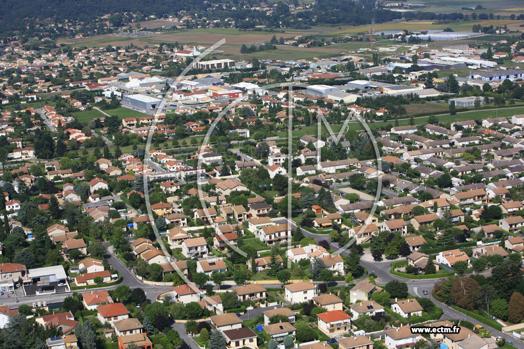 Photo arienne de Romans sur Isere (Nord)