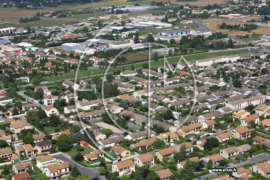 Photo arienne de Romans sur Isere (Nord)