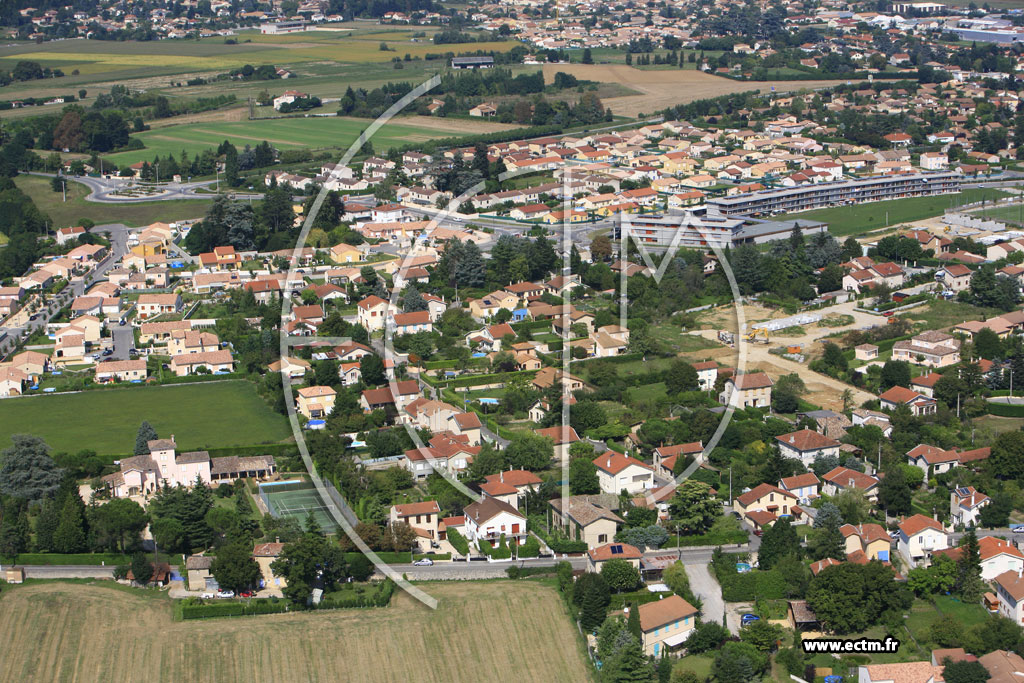 Photo arienne de Romans sur Isere (Ouest)