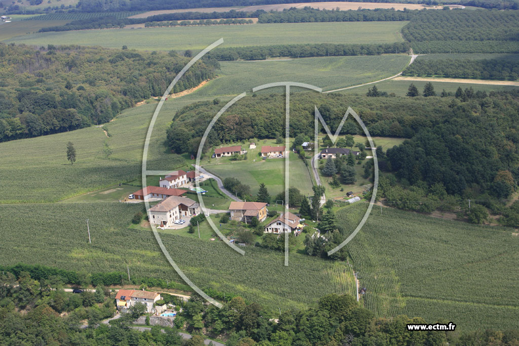 Photo arienne de Saint Bonnet de Chavagne