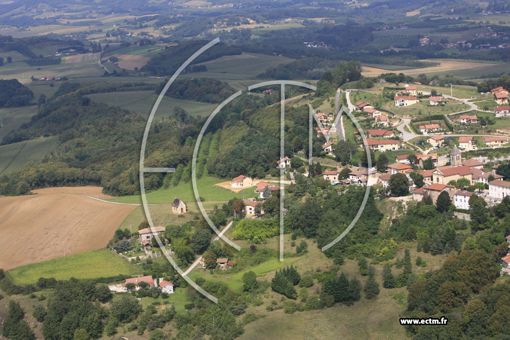 Photo arienne de Saint Bonnet de Chavagne