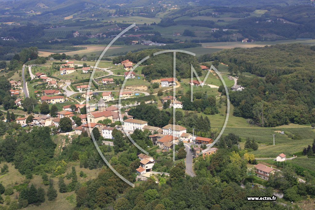 Photo arienne de Saint Bonnet de Chavagne