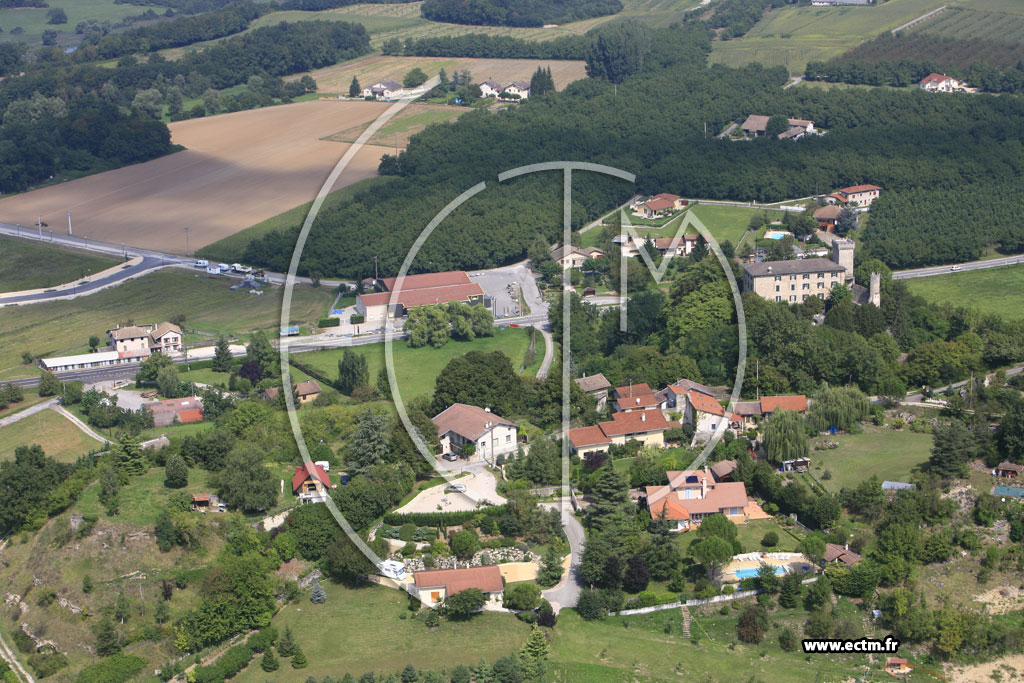 Photo arienne de Saint Just de Claix (le Village Vieux)