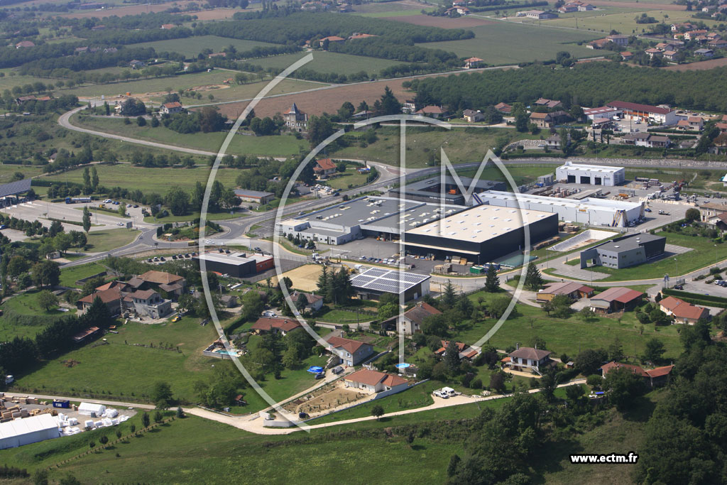 Photo arienne de Saint Marcellin