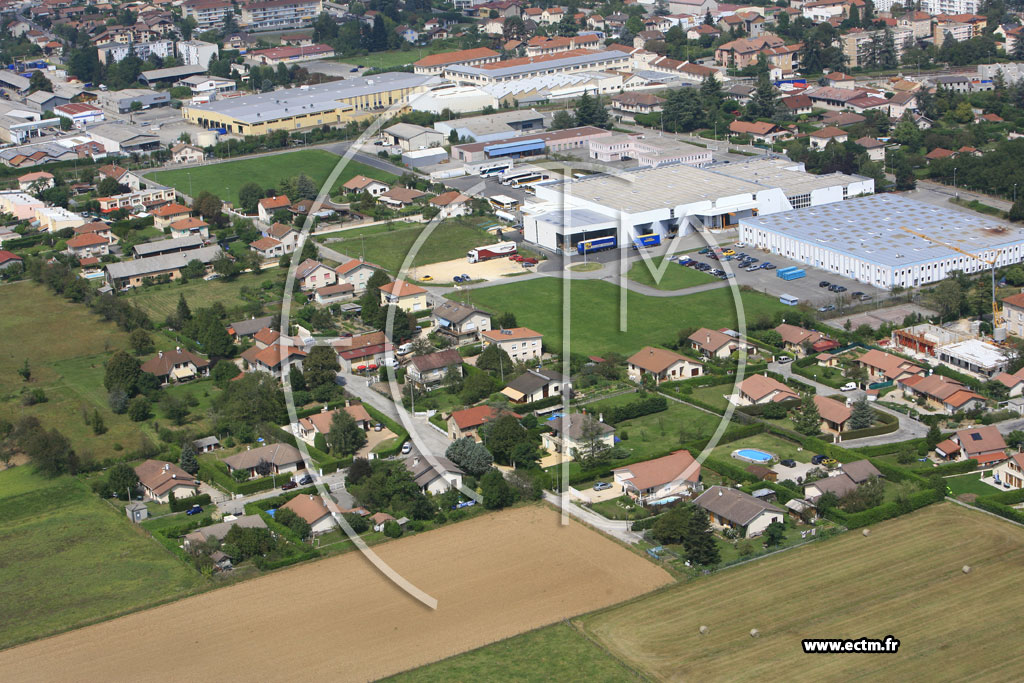 Photo arienne de Saint Marcellin