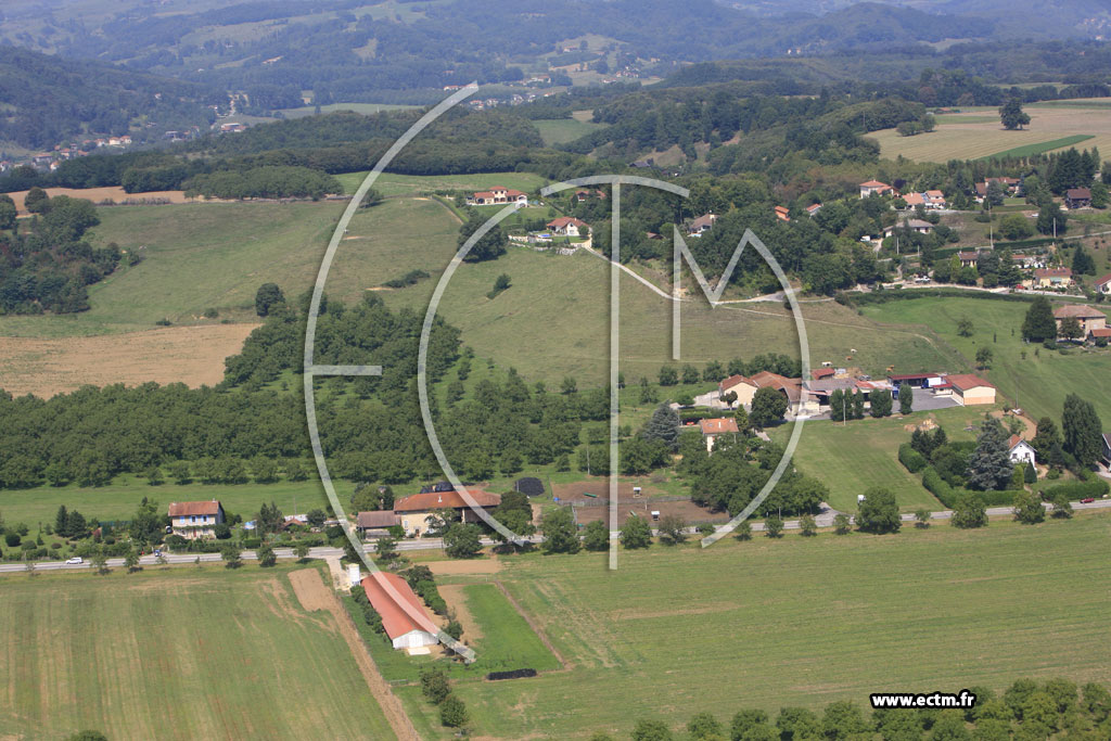 Photo arienne de Saint Verand (Pertuzou)