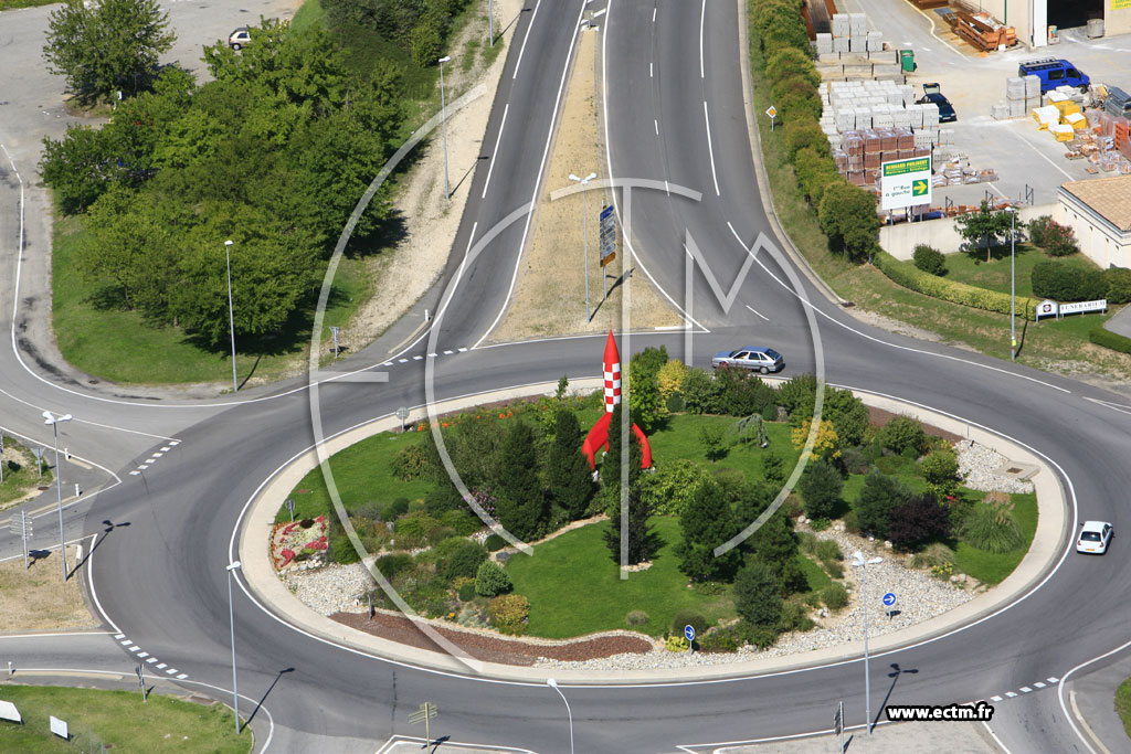 Photo arienne de Chabeuil (Rond Point)