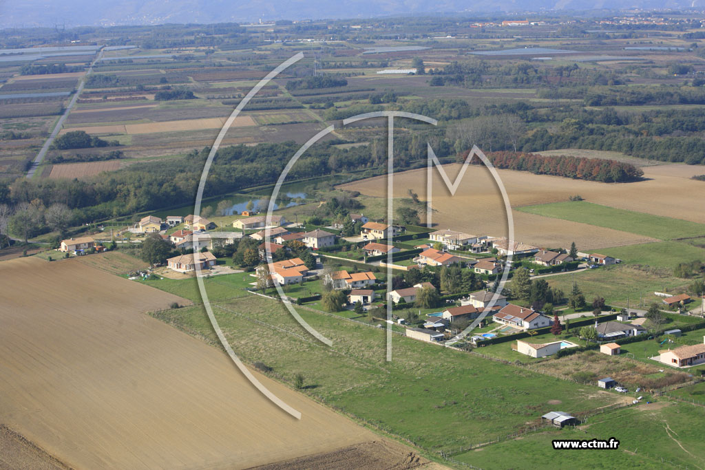 Photo arienne de Assieu (les Bruyeres)