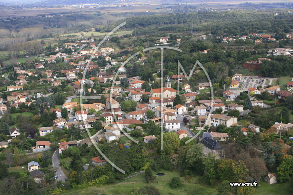 Photo arienne de Clonas sur Vareze