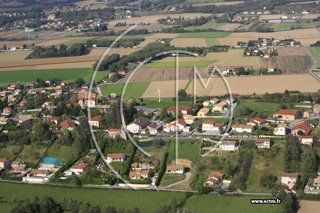 Photo arienne de Eyzin Pinet (Chaumont)