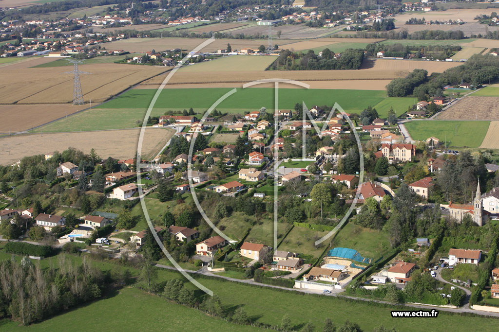 Photo arienne de Eyzin Pinet (Chaumont)