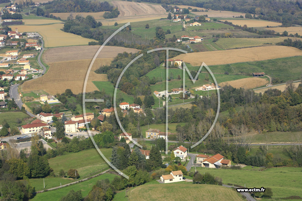 Photo arienne de La Chapelle de Surieu