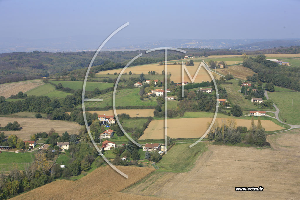 Photo arienne de La Chapelle de Surieu