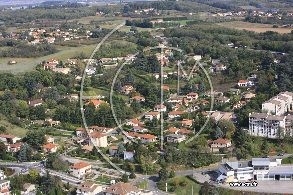 Photo arienne de Le Peage de Roussillon