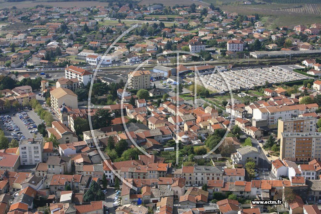 Photo arienne de Le Peage de Roussillon