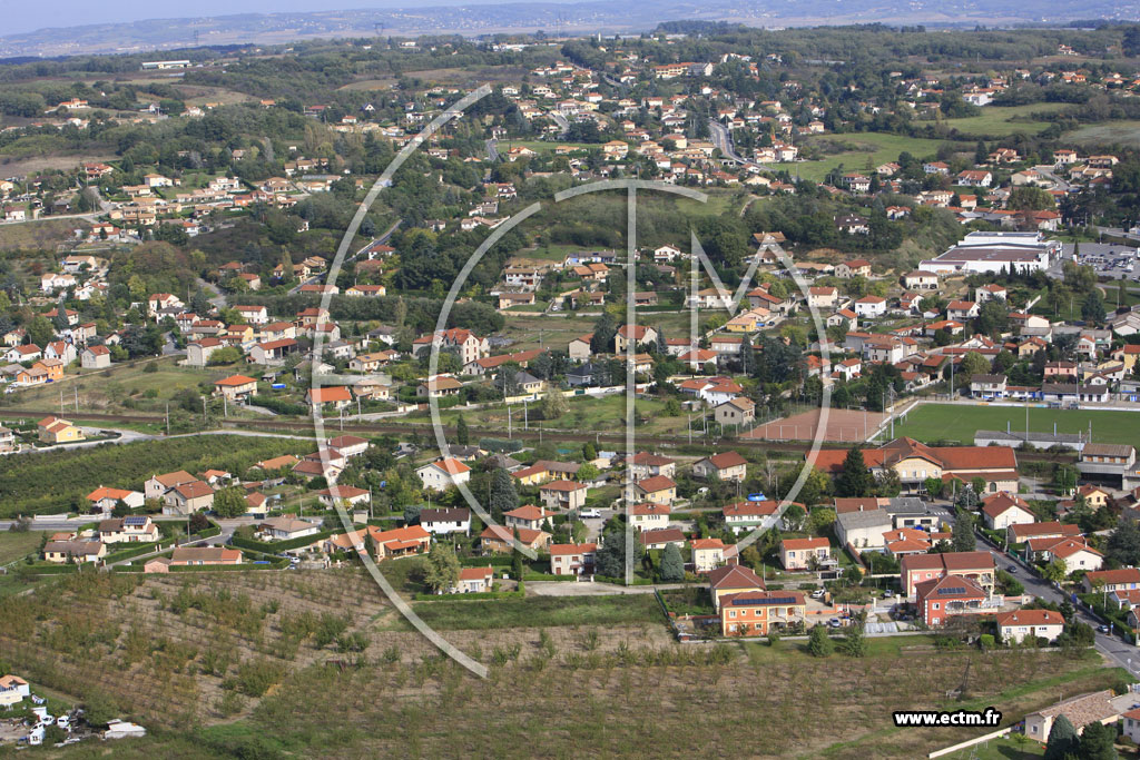 Photo arienne de Le Peage de Roussillon
