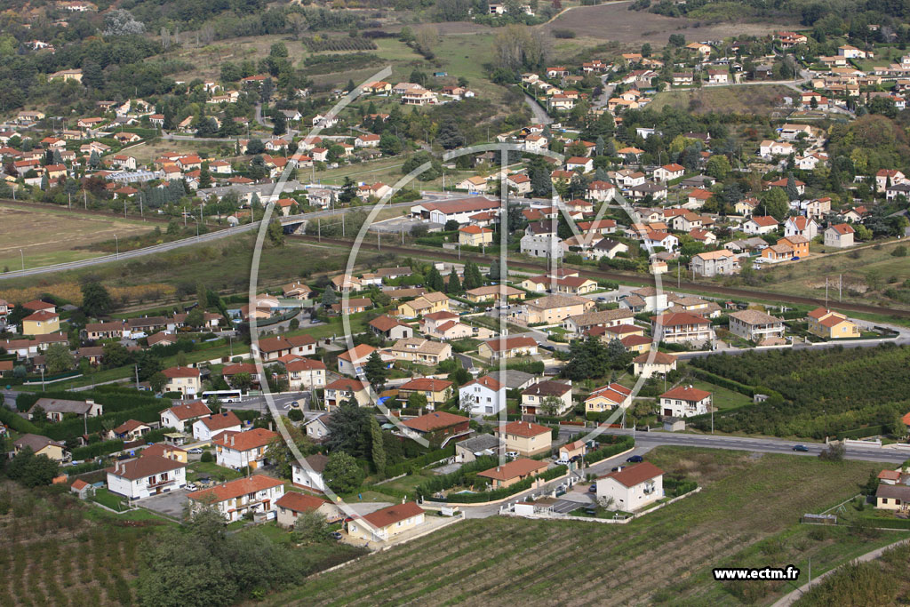 Photo arienne de Le Peage de Roussillon