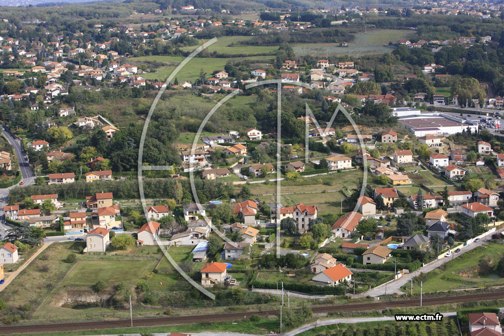 Photo arienne de Le Peage de Roussillon