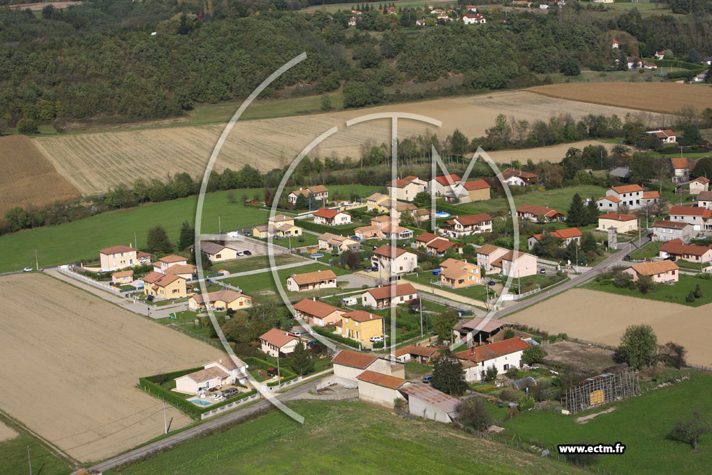 Photo arienne de Moidieu Detourbe (les Granges)
