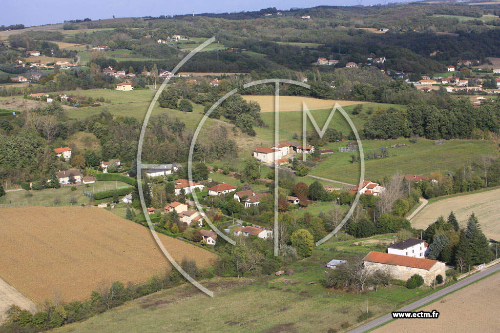 Photo arienne de Moidieu Detourbe (les Granges)