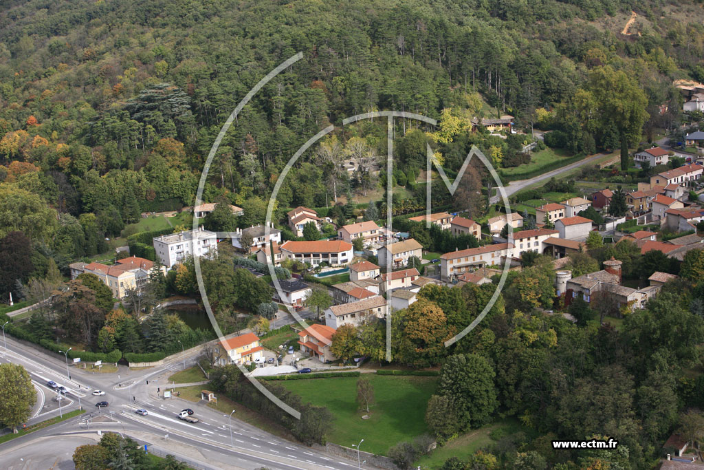 Photo arienne de Saint Maurice l'Exil (Colombier)