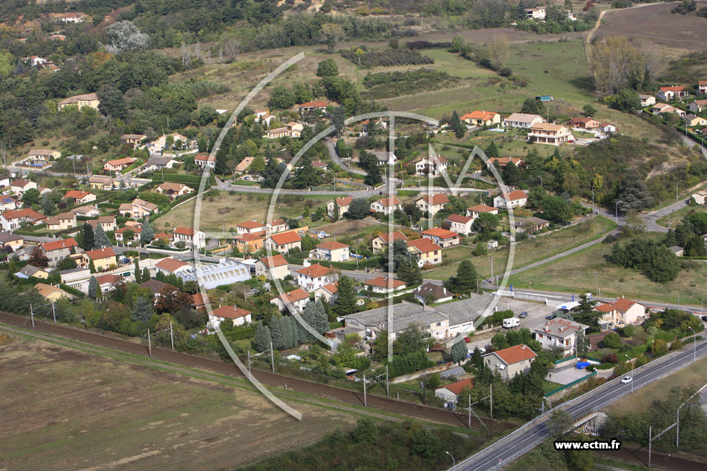 Photo arienne de Saint Maurice l'Exil (Givray)