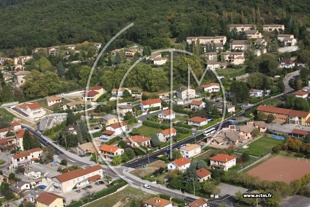 Photo arienne de Saint Maurice l'Exil (Givray)