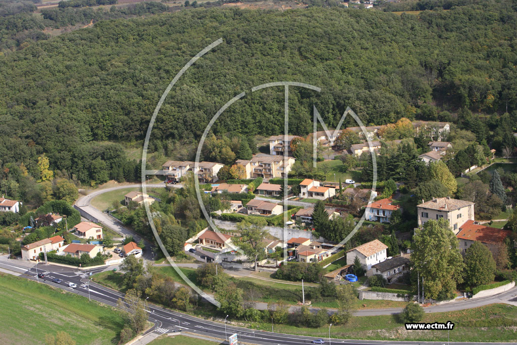 Photo arienne de Saint Maurice l'Exil (Givray)