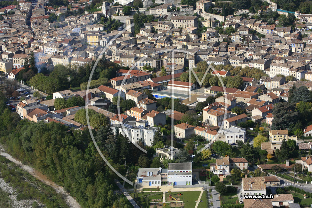 Photo arienne de Crest