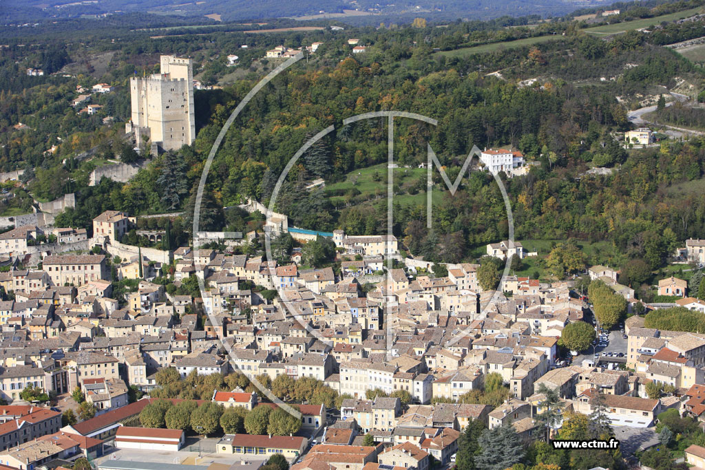 Photo arienne de Crest