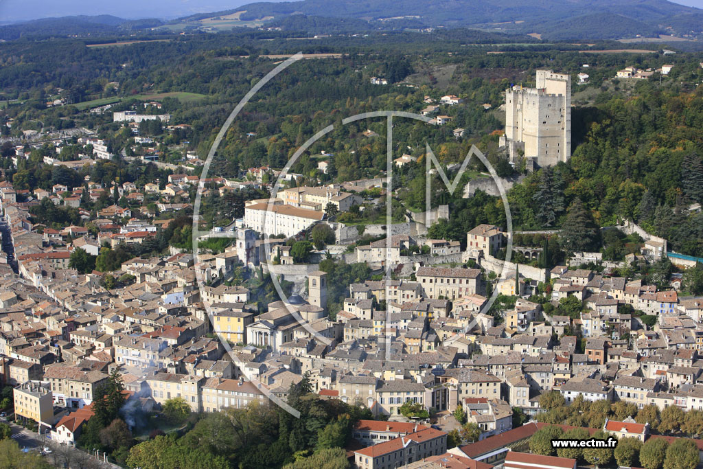 Photo arienne de Crest