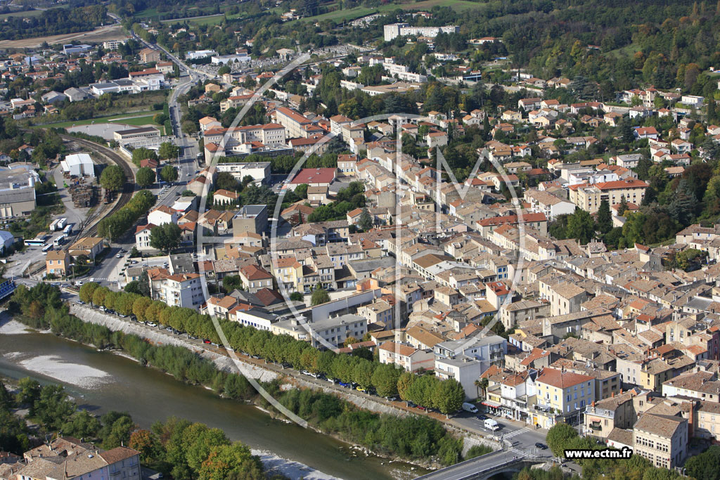 Photo arienne de Crest