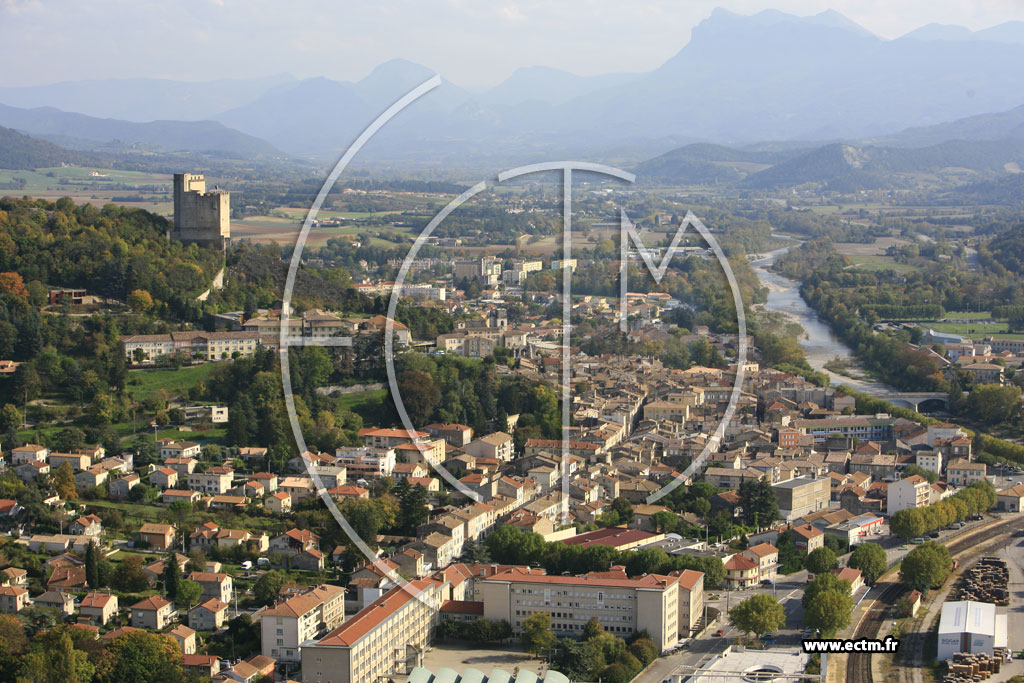 Photo arienne de Crest