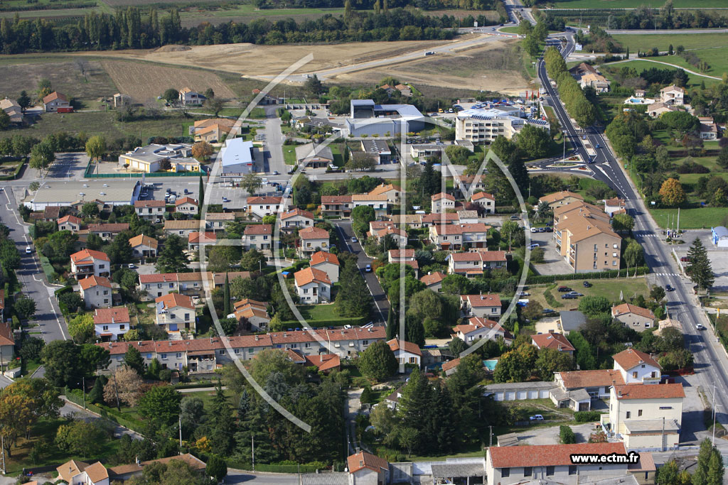 Photo arienne de Crest