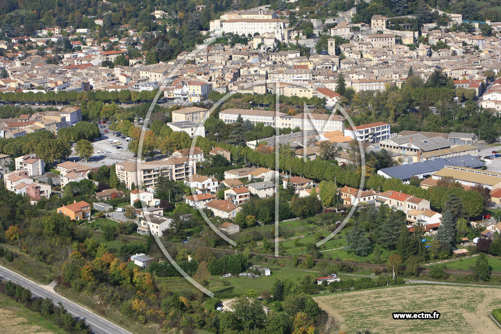 Photo arienne de Crest