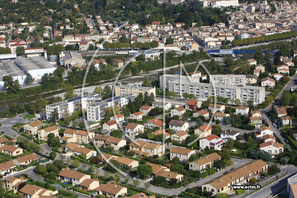 Photo arienne de Crest